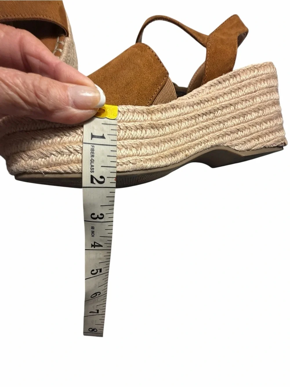 Sechelles Espadrille Suede Open-Toe Ankle Strap Wedge Sandals Sz 7.5